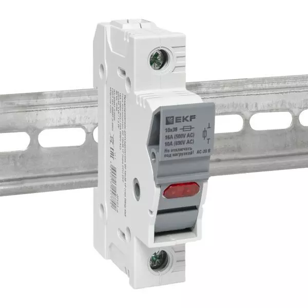 Предохранитель-разъединитель DF 10х38 1п (тип ПВЦ) EKF df101-e