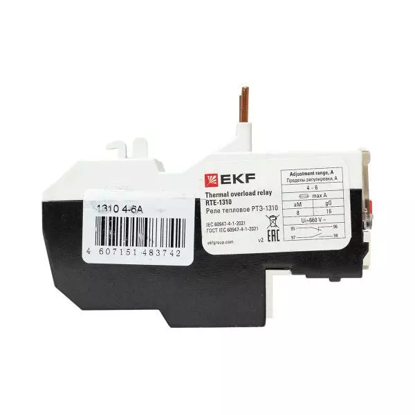 Реле тепловое РТЭ-1310 4-6А EKF rel-1310-4-6