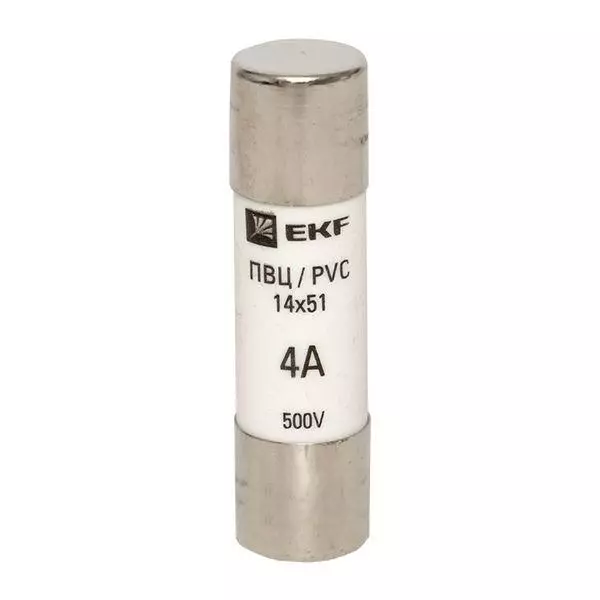 Вставка плавкая цилиндрическая ПВЦ 14х51 4А EKF pvc-14x51-4