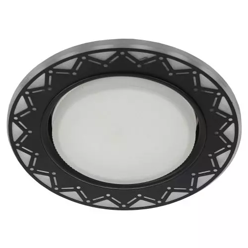 Светильник светодиодный точечный DK LD27 WH/BK GX53 декор со светодиод. подсветкой бел./черн. ЭРА Б0037389