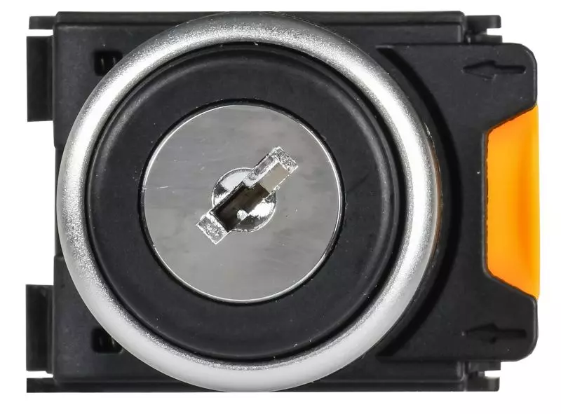 Переключатель 2 полож. 1НО+1НЗ с ключом черн. MASTER IEK MI-SW60-11Y-3-34-2-K02