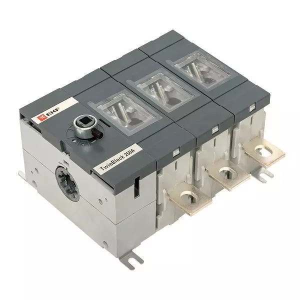 Рубильник 3п 250А без рукоятки управления TwinBlock PROxima EKF tb-s-250-3p