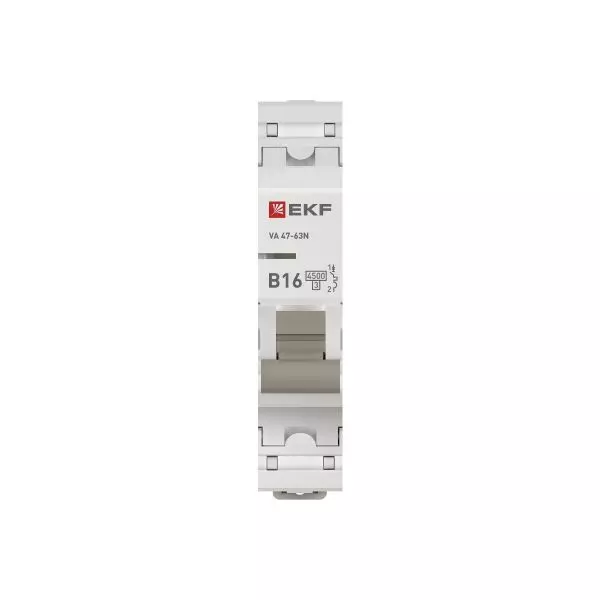 Выключатель автоматический 1п B 16А 4.5кА ВА 47-63N PROxima EKF M634116B