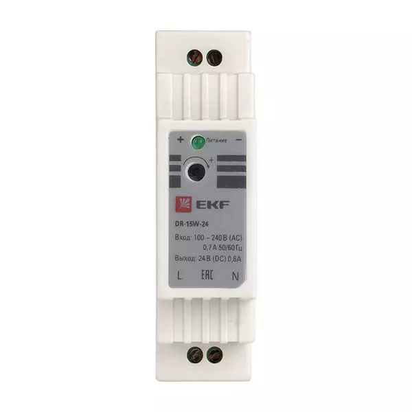Блок питания 24В DR-15W-24 PROxima EKF dr-15w-24