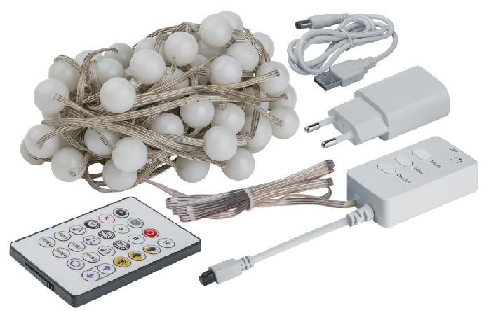 Гирлянда светодиодная умная "Шарики" 93 715 NGF-D022-05 12м 66LED RGB IP20 TR Navigator 93715