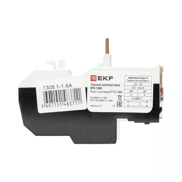 Реле тепловое РТЭ-1306 1-1.6А EKF rel-1306-1-1.6