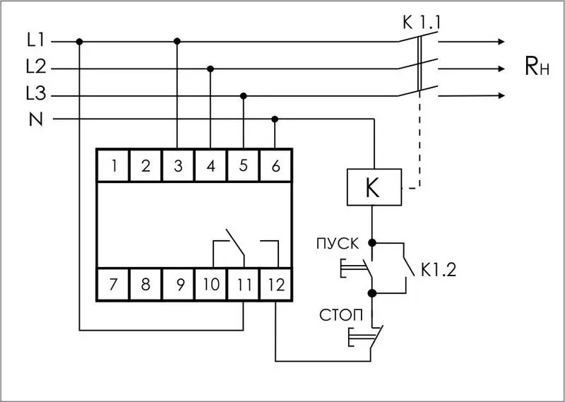 Реле напряжения CP-730 (DIN-рейка 3х400/230 + N 8А IP20) F&F EA04.009.004