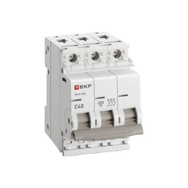 Выключатель автоматический 3п C 40А 6кА ВА 47-63N PROxima EKF M636340C