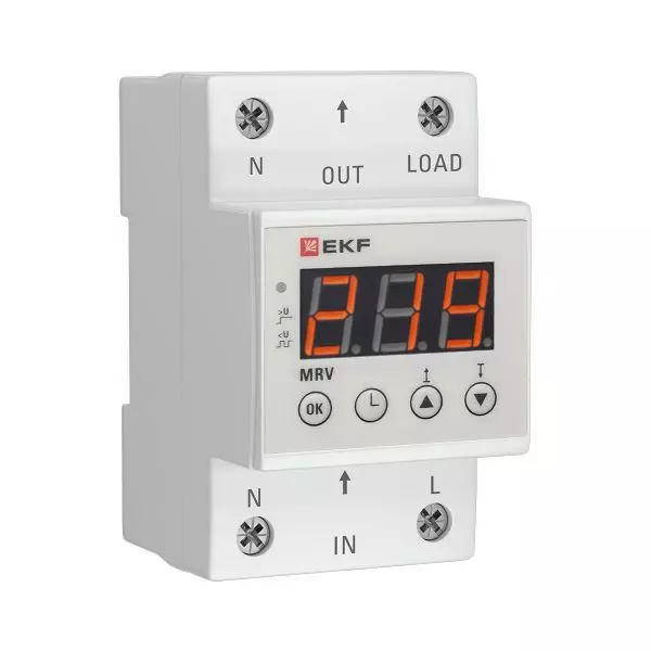 Реле напряжения с дисплеем MRV 63А PROxima EKF MRV-63A
