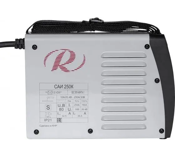 Инвертор сварочный САИ-250К 250А d6 140-240В IP21 (компактный) Ресанта 65/38