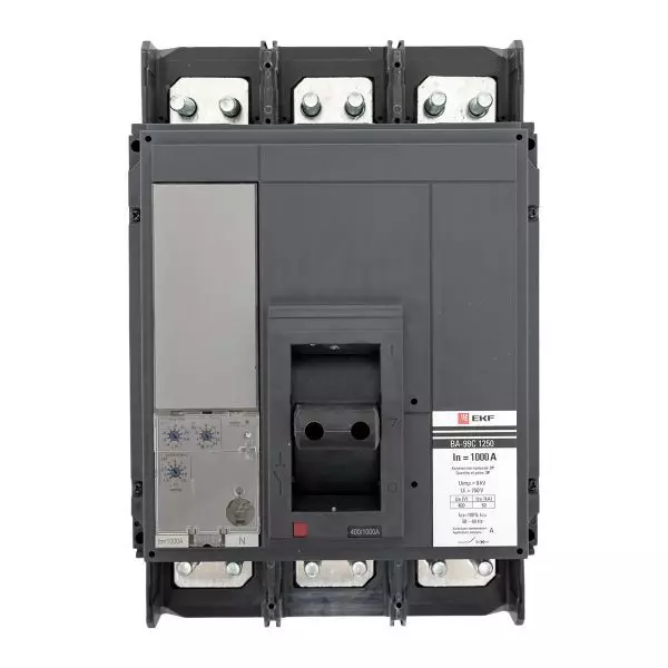 Выключатель автоматический 3п 1250/1000А 50кА ВА-99C Compact NS PROxima EKF mccb99C-1250-1000