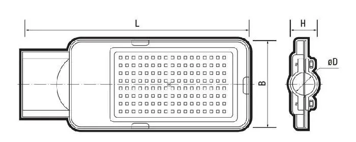 Светильник светодиодный PSL 08 GR 200Вт 5000К IP65 140/70град. ДКУ уличный консольный с линзовым модулем Pro JazzWay 5045866