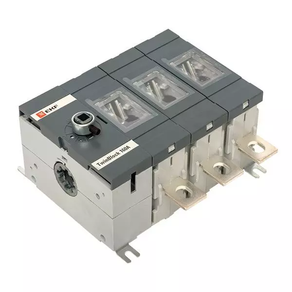 Рубильник 3п 160А без рукоятки управления TwinBlock PROxima EKF tb-s-160-3p