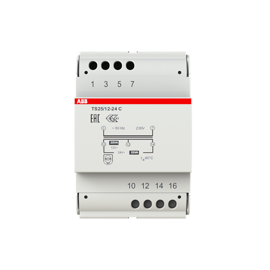 Трансформатор разделительный безопасности TS25/12-24C ABB 2CSM251043R0811