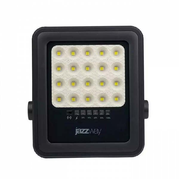 Прожектор светодиодный PFL SOLAR 02 50 6500К IP65 GR ДО с солнечн. панелью и пультом JazzWay 5058460