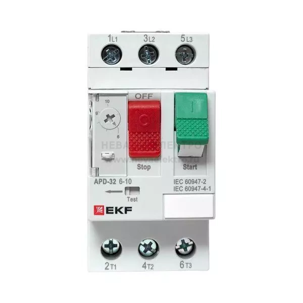 Выключатель автоматический для защиты двигателя АПД-32 6-10А EKF apd-me-10