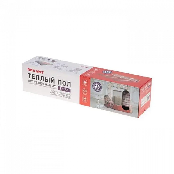 Комплект "Теплый пол" (мат) двухжил. 112Вт 0.5х1.4м 0.7кв.м Extra Rexant 51-0501