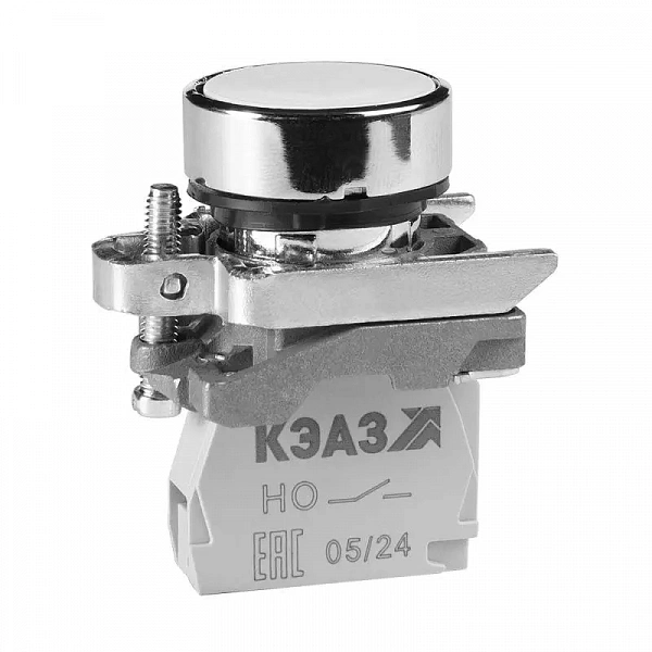 Кнопка КМЕ4510мС бел. 1но+0нз цилиндр IP54 КЭАЗ 354453