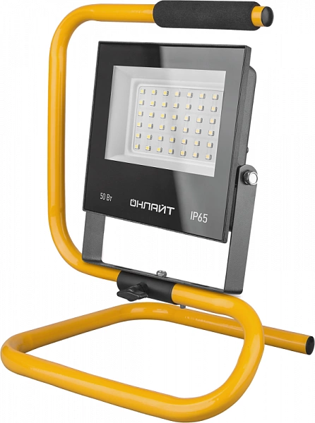 Прожектор светодиодный переносной 61 996 OFL-01-50-4K-GR-IP65-LED-PRL 50Вт 4000К IP65 4250лм ОНЛАЙТ 61996