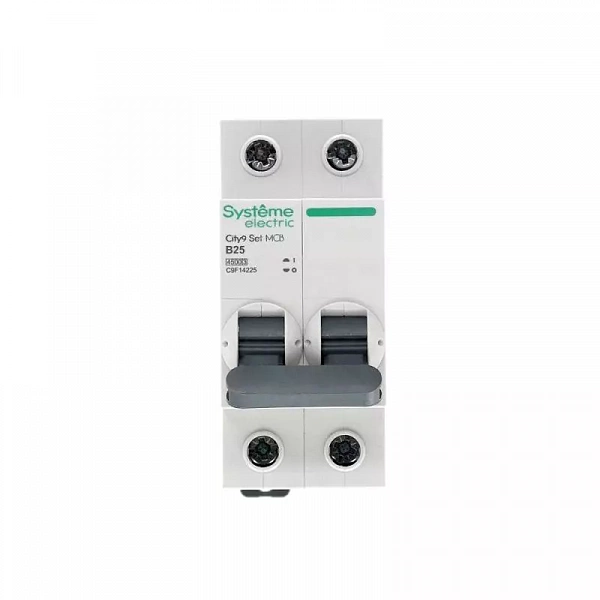 Выключатель автоматический модульный 2п B 25А 4.5кА City9 Set 230В SE C9F14225