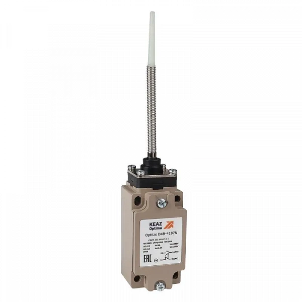 Выключатель концевой OptiLiS D4B-4186N пружина с наконечником метал. EN 50041 XCKJ109H29 КЭАЗ 365336