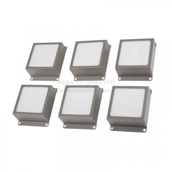 Светильник светодиодный PPL 089/G OPAL 42Вт 6500К IP40 GREY ДВО/ДПО домино в потолок Грильято (комплект 6шт) сер. Pro+ JazzWay 5060173