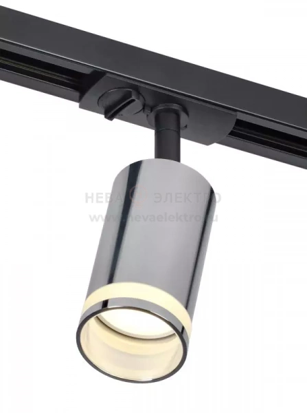 Светильник 4116 декоративный трековый поворотный GU10 хром IEK LT-USB0-4116-GU10-1-K23