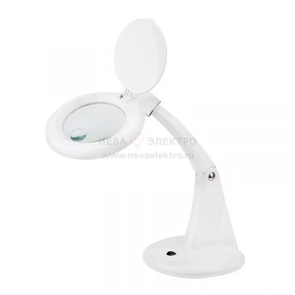 Лупа настольная 3D+12D с подсветкой 40 SMD LED d100мм бел. Rexant 31-0243