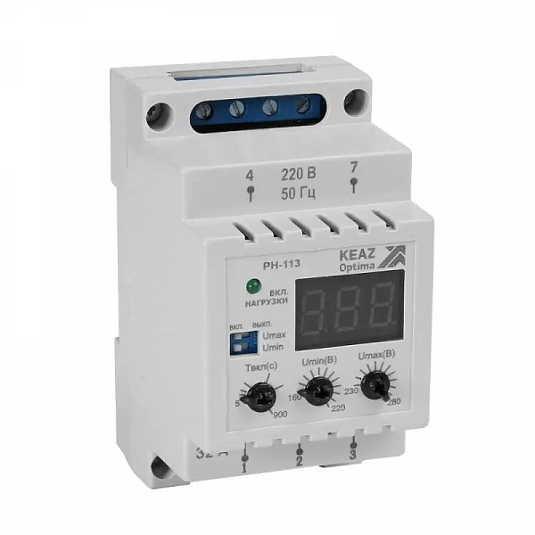 Реле напряжения OptiDin РН 113 УХЛ3.1 КЭАЗ 114058
