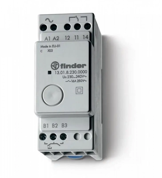 Реле модульное электронное шаговое/моностабильное 1NO 16А 230В AC 35мм IP20 FINDER 130182300000