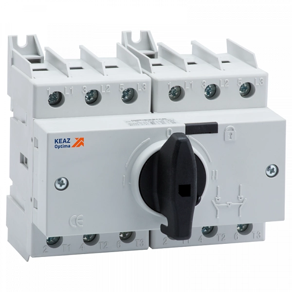 Выключатель-разъединитель реверсивный 3п 100А OptiSwitch DI-100-3C КЭАЗ 332083