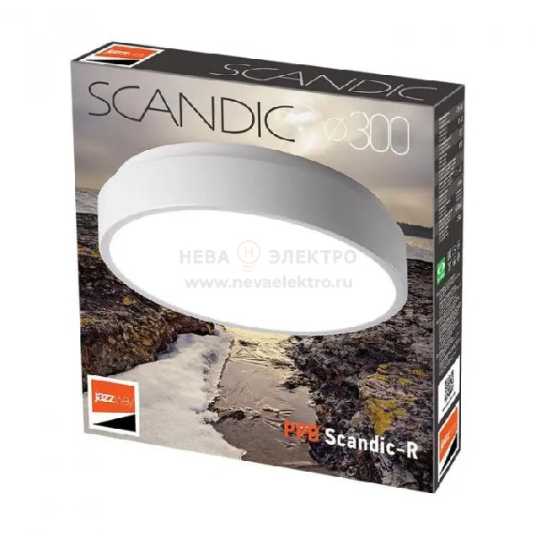 Светильник светодиодный декоративный PPB Scandic-R 24Вт 4000К IP20 настенно-потолочный бытовой WH JazzWay 5036802