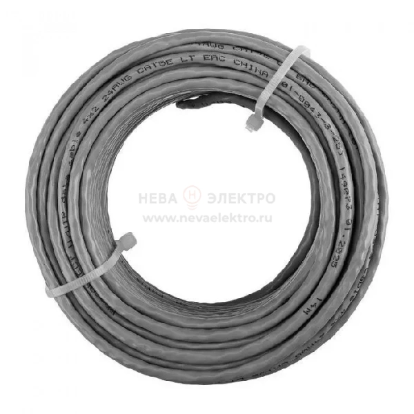 Кабель витая пара U/UTP кат.5E 4х2х24AWG медь сер. (уп.25м) PROCONNECT 01-0043-3-25