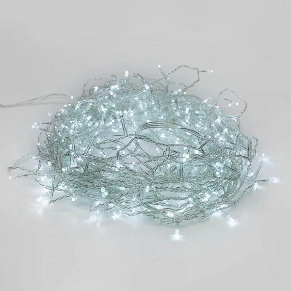 Гирлянда светодиодная "Светодиодный Дождь" 2х3м 240LED бел. 12Вт 230В IP20 свечение с динамикой провод прозр. Neon-Night 235-065