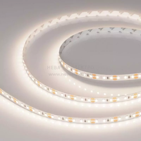 Лента светодиодная RT-A120-8mm 12V Day 4000К 9.6Вт/м IP20 2835 открыт. (уп.5м) Arlight 012341(2)