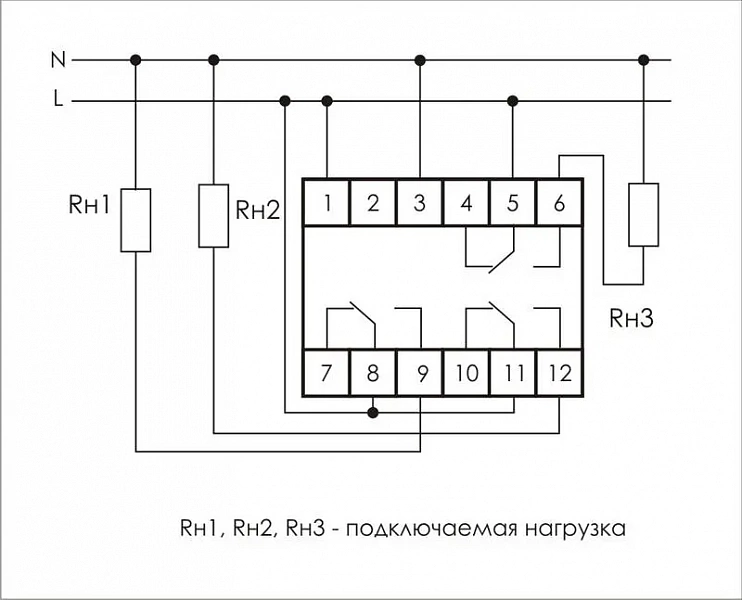 Реле многофункциональное PCU-530 (1 модуль; монтаж на DIN-рейке 100-264В AC/DC 3х8А 3NO/NC IP20) F&F EA02.001.025