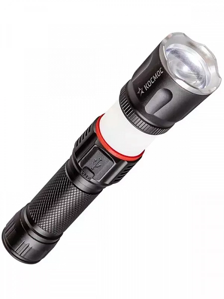 Фонарь ручной аккум. 4Вт T6LED/Li-ion18650 1200мА.ч алюм. КОСМОС KOC811Lit