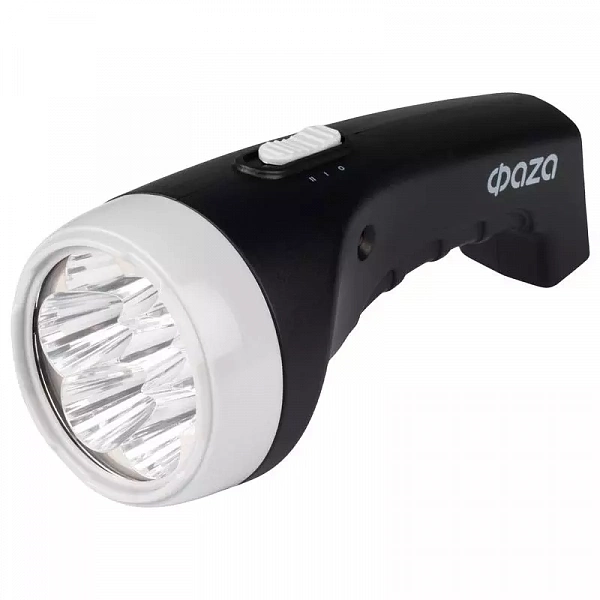 Фонарь аккумуляторный ручной AccuF2-L07-bk 7LED 2 режима: 100проц./25проц. аккум. 0.4А.ч выдвижная вилка индикатор зарядки черн. ФАZА 5000810