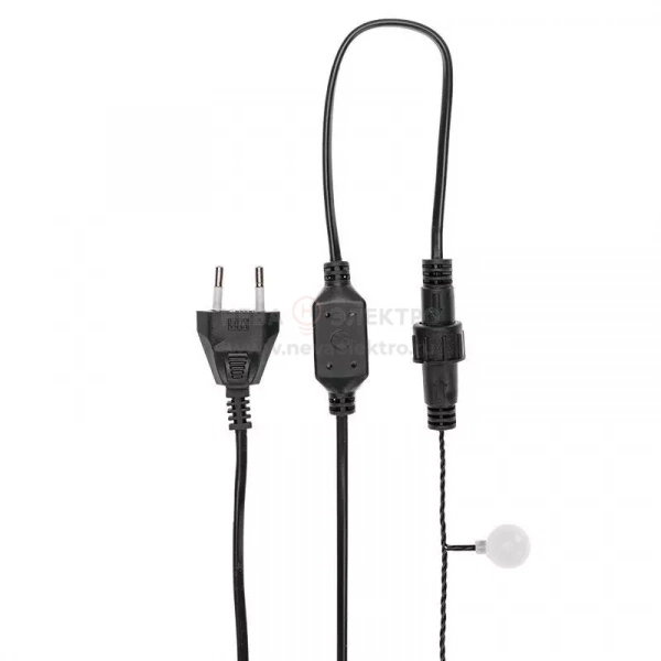 Гирлянда светодиодная "Шарики" 5м d25мм 25LED RGB ПВХ темн. зел. Neon-Night 303-550