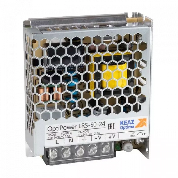 Блок питания панельный OptiPower LRS 50-24 2.2A КЭАЗ 328872