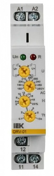 Реле напряжения ORV 1ф 220В AC IEK ORV-01-A220