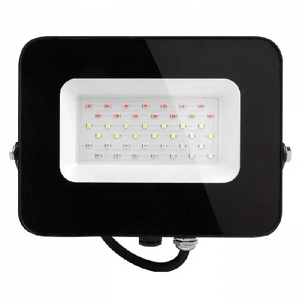 Прожектор светодиодный PFL-30W RGB 30Вт IP65 ДО BL черн. JazzWay 5016408