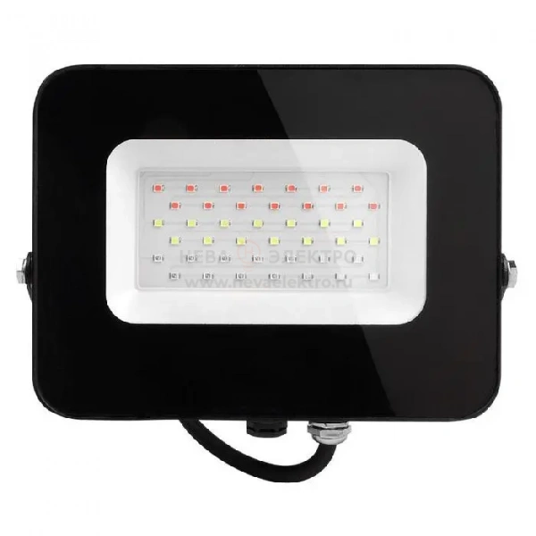 Прожектор светодиодный PFL-30W RGB 30Вт IP65 ДО BL черн. JazzWay 5016408