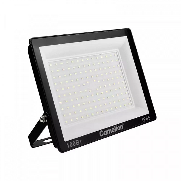Прожектор светодиодный LFL-10004 C02 LED SMD 100Вт IP65 6500К 10000лм 230В 245х233.5Х31 черн. Camelion 16333