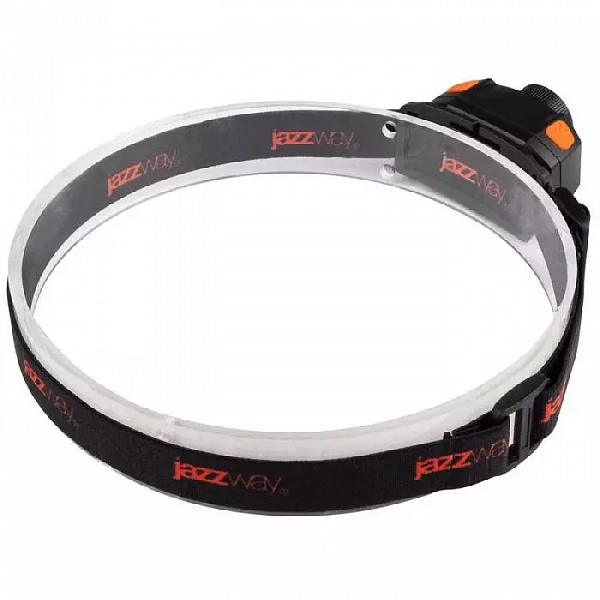 Фонарь аккумуляторный налобный AccuH1-L5WZ-og zoom LED 5Вт + 2хRED SMD IP54 5 режимов: 100проц. 180лм 3.5ч/50проц. 110лм 5.5ч/30проц. 65лм 15ч/красн. 28ч/мигающ. красн. 12ч аккум. 0.8А.ч управл. жестами черн./оранж. JazzWay 5036611