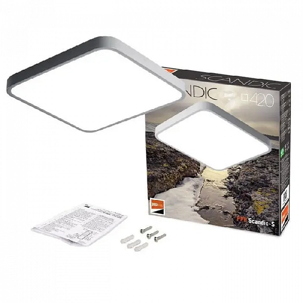 Светильник светодиодный декоративный PPB Scandic-S 54Вт 4000К IP20 настенно-потолочный бытовой GR JazzWay 5037274