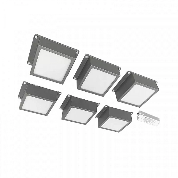 Светильник светодиодный PPL 089/G OPAL 42Вт 4000К IP40 GREY ДВО/ДПО домино в потолок Грильято (комплект 6шт) сер. Pro+ JazzWay 5060159