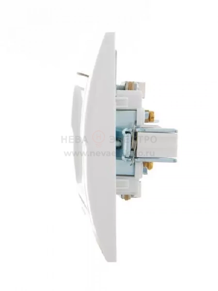 Розетка телевизионная проходная TV СП Deriy 16А IP20 бел./бел. LEZARD 702-0202-129