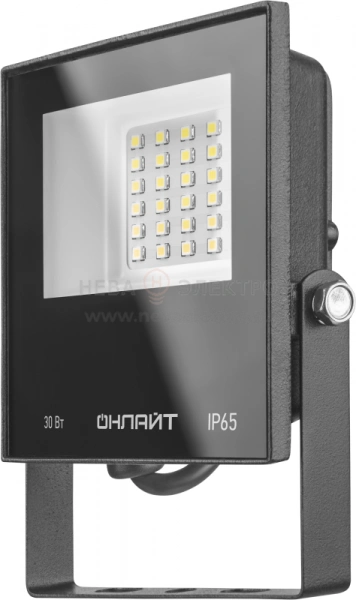 Прожектор светодиодный 71 658 OFL-30-6K-BL-IP65-LED 30Вт 6000К IP65 2400лм черн. ОНЛАЙТ 71658