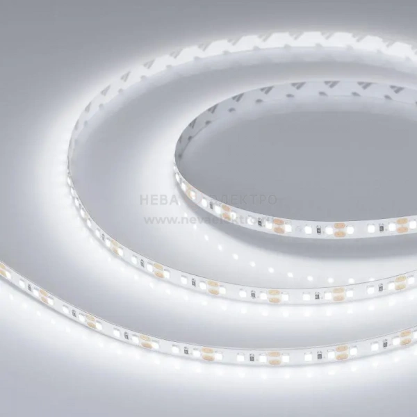 Лента светодиодная RT-A120-8mm 12V White 6000К 9.6Вт/м IP20 2835 открыт. (уп.5м) Arlight 012334(2)